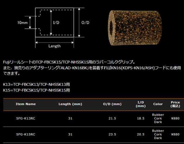 TCP-FBCSK・TCP-NHSSK用フロントグリップ